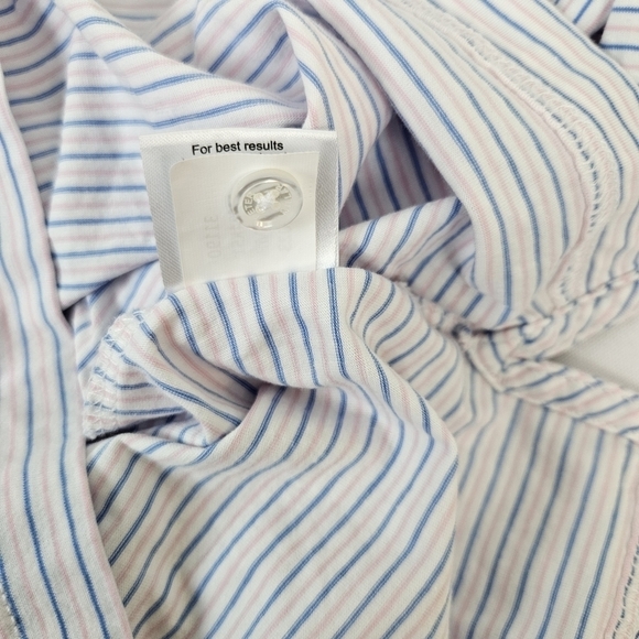 Peter Millar Pima Cotton USGA Short Sleeve Striped Polo Knit Shirt XL - Picture 8 of 8